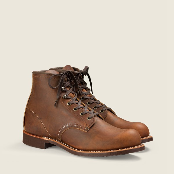 Red Wing Heritage Boots Blacksmith - 6-inchr Rough & Tough Leather - Brown - Mens UWY193468